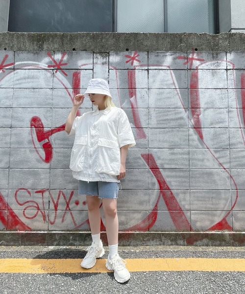 Figments（フィグメンツ）の「サマーブルゾン（ブルゾン・レディース・ブラック/ホワイト・FREE）」の4枚目の写真