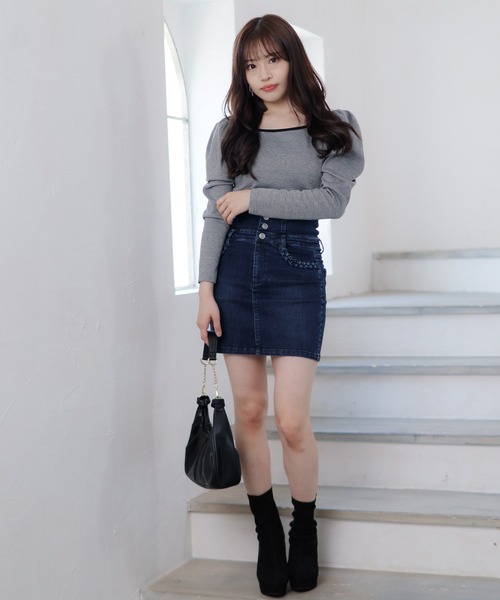 LIPSERVICE（リップサービス）の「スクエアパワショル2wayカットトップス（Tシャツ/カットソー・レディース・ホワイト/その他1/その他2・FREE）」の11枚目の写真