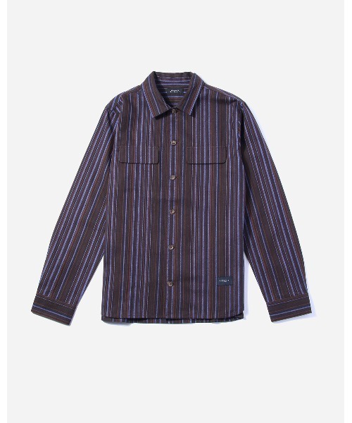 【ダークブラウン（20）】Broome Herringbone Flannel LS Shirt Saturdays NYC（サタデーズ ニューヨークシティ ）の「Broome