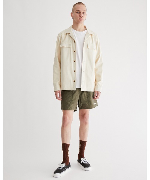 【ダークブラウン（20）】Broome Herringbone Flannel LS Shirt Saturdays NYC（サタデーズ ニューヨークシティ ）の「Broome