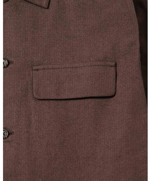 【ダークブラウン（20）】Broome Herringbone Flannel LS Shirt Saturdays NYC（サタデーズ ニューヨークシティ ）の「Broome