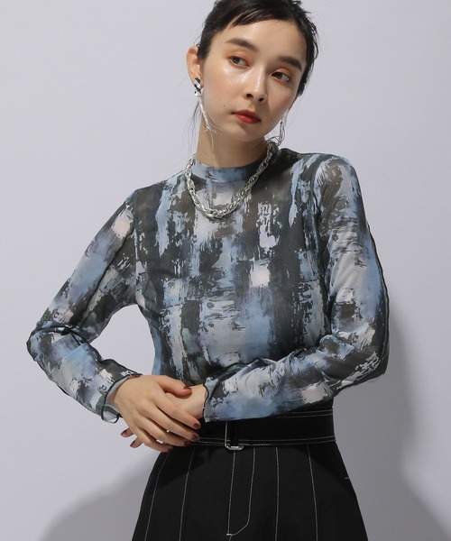 HARE（ハレ）の「アソートガラシアートップス(HARE)（Tシャツ/カットソー・レディース・グレー/マルチ・FREE）」の8枚目の写真