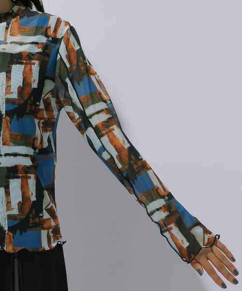 HARE（ハレ）の「アソートガラシアートップス(HARE)（Tシャツ/カットソー・レディース・グレー/マルチ・FREE）」の13枚目の写真