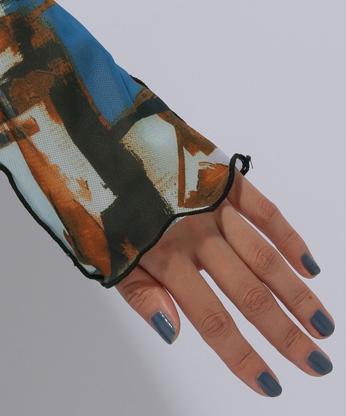 HARE（ハレ）の「アソートガラシアートップス(HARE)（Tシャツ/カットソー・レディース・グレー/マルチ・FREE）」の14枚目の写真