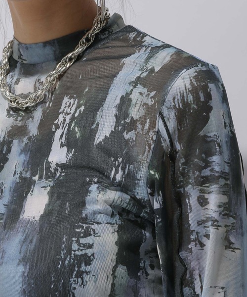 HARE（ハレ）の「アソートガラシアートップス(HARE)（Tシャツ/カットソー・レディース・グレー/マルチ・FREE）」の18枚目の写真