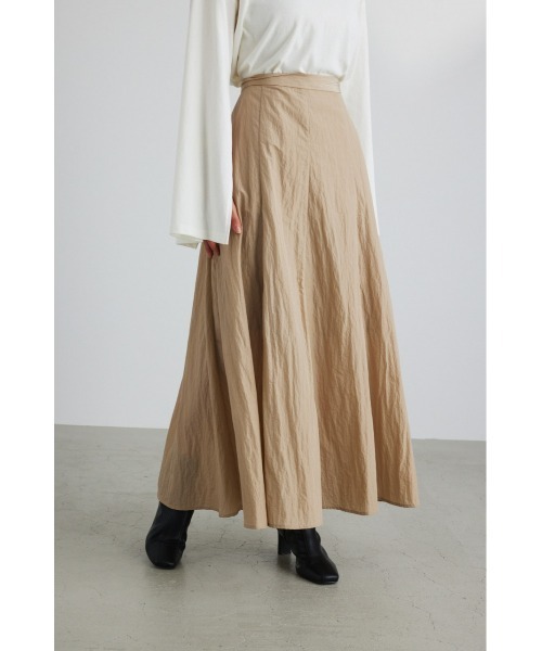 STYLEMIXER(スタイルミキサー)の「クラッシュナイロンナロースカート(スカート・レディース・ブラック/ベージュ/ボルドー・MEDIUM/SMALL/X-SMALL)」の5枚目の写真