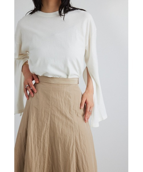 STYLEMIXER(スタイルミキサー)の「クラッシュナイロンナロースカート(スカート・レディース・ブラック/ベージュ/ボルドー・MEDIUM/SMALL/X-SMALL)」の13枚目の写真
