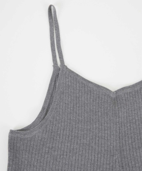 titivate(ティティベイト)の「リブニットサロペットパンツ(サロペット/オーバーオール・レディース・アイボリー/グレー/ブラック・S/M/L)」の21枚目の写真
