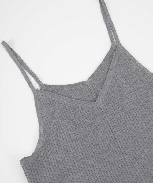 titivate(ティティベイト)の「リブニットサロペットパンツ(サロペット/オーバーオール・レディース・アイボリー/グレー/ブラック・S/M/L)」の17枚目の写真