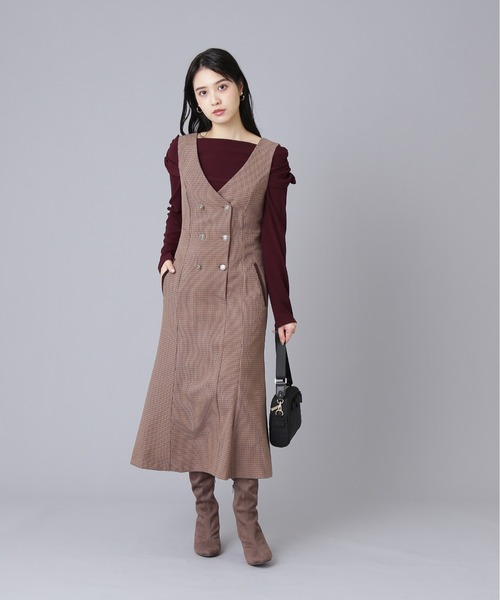 JILL by JILL STUART（ジルバイジルスチュアート）の「◇サイドギャザーオフショルカットソー（Tシャツ/カットソー・レディース・ボルドー/ブラック/パープル・FREE）」の12枚目の写真
