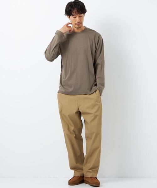 green label relaxing(グリーンレーベルリラクシング)の「オーガニック ポンチ クルーネック カットソー -抗菌- OVLG(Tシャツ/カットソー・メンズ・ホワイト/ブラック/ベージュ・M/L/XL/S/XXL)」の10枚目の写真