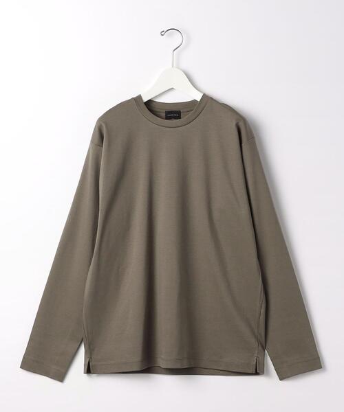 green label relaxing(グリーンレーベルリラクシング)の「オーガニック ポンチ クルーネック カットソー -抗菌- OVLG(Tシャツ/カットソー・メンズ・ホワイト/ブラック/ベージュ・M/L/XL/S/XXL)」の8枚目の写真