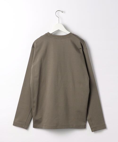 green label relaxing(グリーンレーベルリラクシング)の「オーガニック ポンチ クルーネック カットソー -抗菌- OVLG(Tシャツ/カットソー・メンズ・ホワイト/ブラック/ベージュ・M/L/XL/S/XXL)」の9枚目の写真