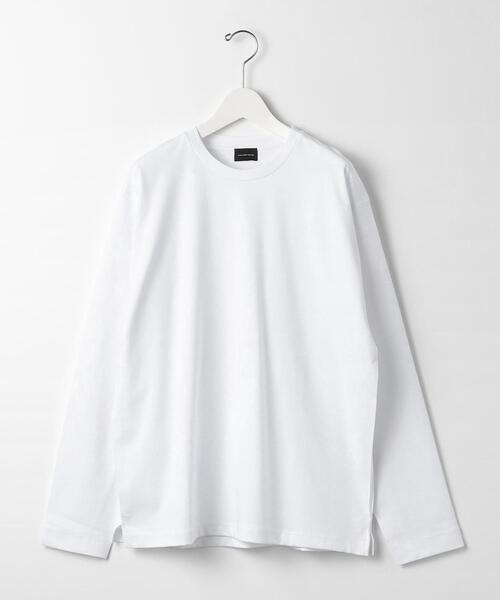 green label relaxing(グリーンレーベルリラクシング)の「オーガニック ポンチ クルーネック カットソー -抗菌- OVLG(Tシャツ/カットソー・メンズ・ホワイト/ブラック/ベージュ・M/L/XL/S/XXL)」の14枚目の写真