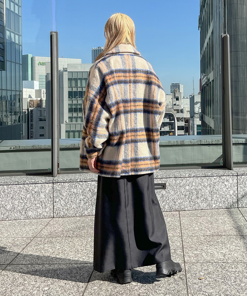 シャギーショートコート