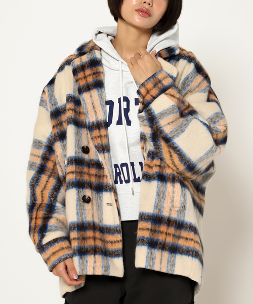 シャギーショートコート