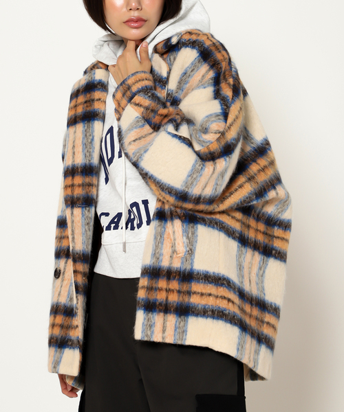 シャギーショートコート