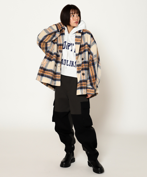 シャギーショートコート
