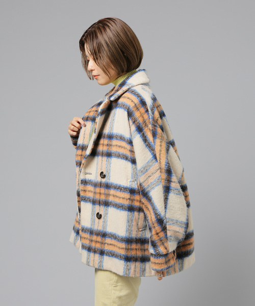 シャギーショートコート