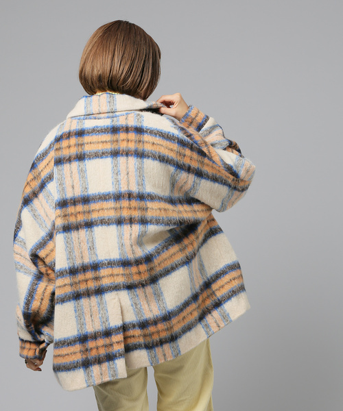 シャギーショートコート