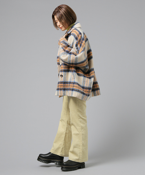 JOINT WORKS(ジョイントワークス)の「シャギーショートコート(その他アウター・レディース・パープル/アイボリー・FREE)」の16枚目の写真