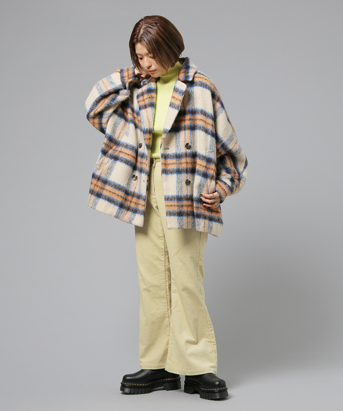 JOINT WORKS(ジョイントワークス)の「シャギーショートコート(その他アウター・レディース・パープル/アイボリー・FREE)」の17枚目の写真