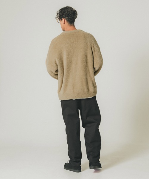 coca（coca）（コカ）の「メンズシャギーニットカーディガン（カーディガン/ボレロ・メンズ・ベージュ/ブラック・M/L）」の5枚目の写真