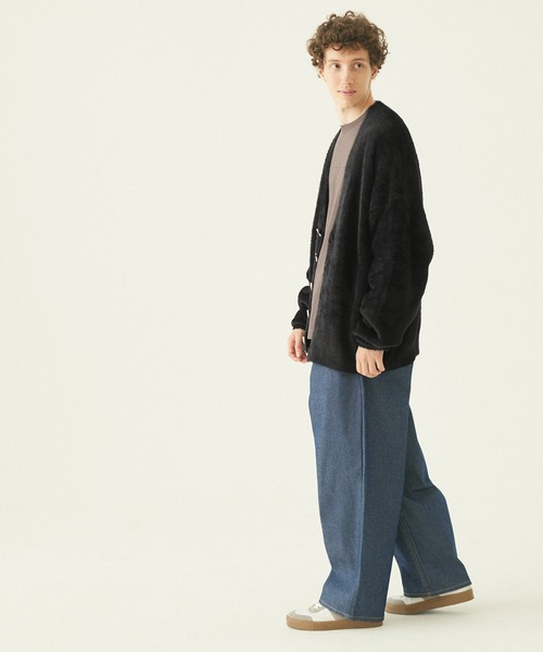 coca（coca）（コカ）の「メンズシャギーニットカーディガン（カーディガン/ボレロ・メンズ・ベージュ/ブラック・M/L）」の10枚目の写真