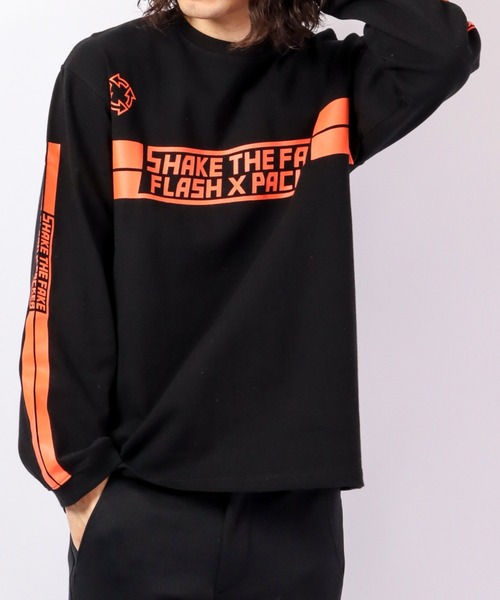 FLASH PACKER（フラッシュパッカー）の「FLASH PACKER USコットン ヘビーオンス 長袖Tシャツ（Tシャツ/カットソー・メンズ・ブラック/ベージュ・XL/M/L）」の10枚目の写真