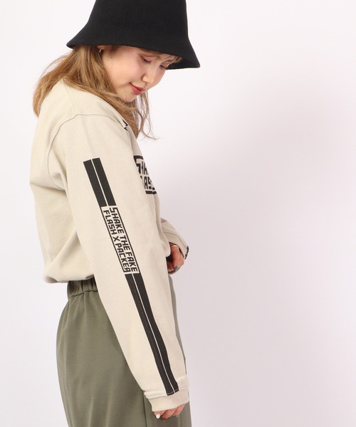FLASH PACKER（フラッシュパッカー）の「FLASH PACKER USコットン ヘビーオンス 長袖Tシャツ（Tシャツ/カットソー・メンズ・ブラック/ベージュ・XL/M/L）」の18枚目の写真