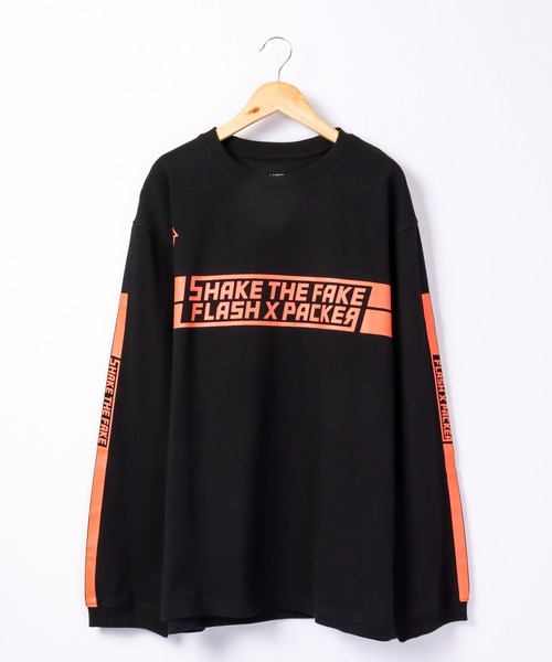 FLASH PACKER（フラッシュパッカー）の「FLASH PACKER USコットン ヘビーオンス 長袖Tシャツ（Tシャツ/カットソー・メンズ・ブラック/ベージュ・XL/M/L）」の22枚目の写真