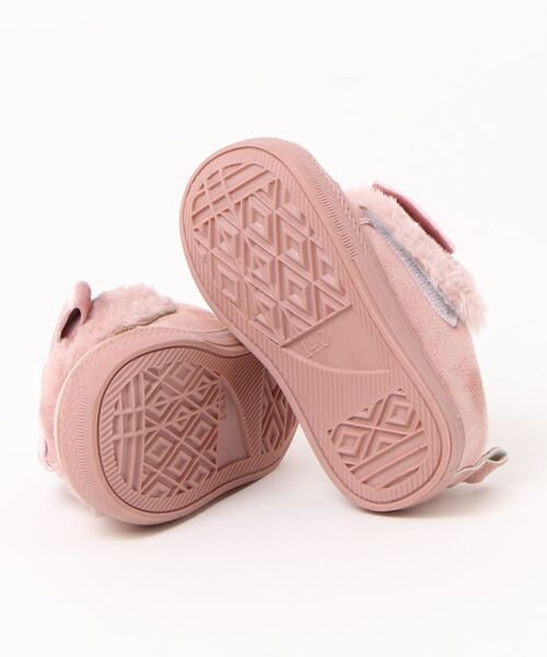 SLAP SLIP（スラップスリップ）の「SLAPSLIP/ベロアリボンファーマジックテープスニーカー(14~18cm)（スニーカー・キッズ・ピンク/ベージュ・16/18/17/14/15 ）」の8枚目の写真