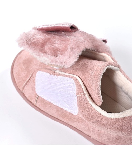 SLAP SLIP（スラップスリップ）の「SLAPSLIP/ベロアリボンファーマジックテープスニーカー(14~18cm)（スニーカー・キッズ・ピンク/ベージュ・16/18/17/14/15 ）」の12枚目の写真