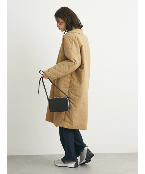 Green　Parks（グリーンパークス）の「中綿比翼コート（その他アウター・レディース・ブラック/ベージュ/カーキ・FREE）」の5枚目の写真