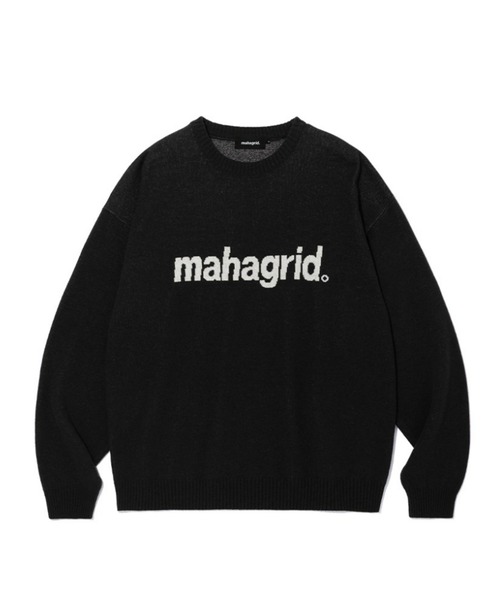 mahagrid/マハグリッド』BASIC LOGO KNIT SWEATER/ベーシック