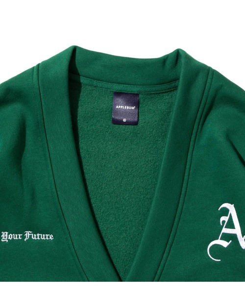APPLEBUM(アップルバム)の「"AB" Sweat Cardigan(カーディガン/ボレロ・メンズ・グリーン/ブラック・X-LARGE/LARGE/MEDIUM)」の12枚目の写真