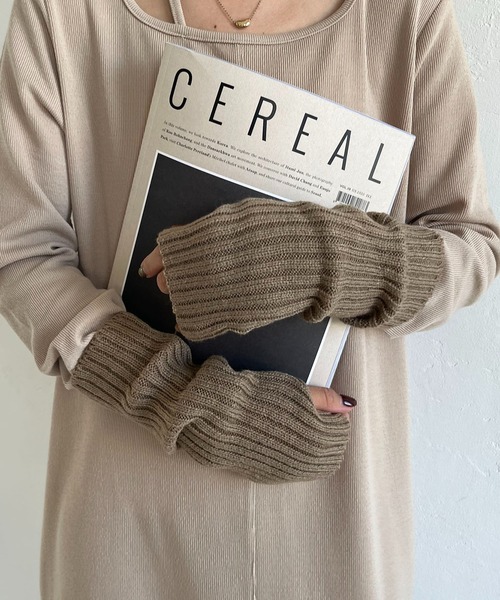 CAPRICIEUX LE'MAGE（カプリシューレマージュ）の「アームウォーマー（アームカバー・レディース・ホワイト/ベージュ/ブラウン/グレー・FREE）」の12枚目の写真