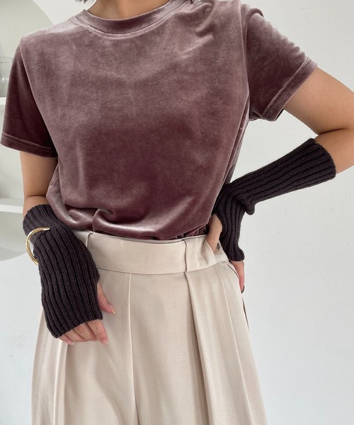 CAPRICIEUX LE'MAGE（カプリシューレマージュ）の「アームウォーマー（アームカバー・レディース・ホワイト/ベージュ/ブラウン/グレー・FREE）」の15枚目の写真