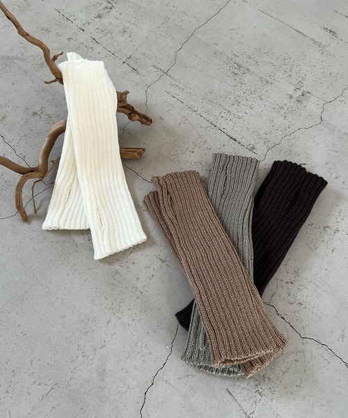 CAPRICIEUX LE'MAGE（カプリシューレマージュ）の「アームウォーマー（アームカバー・レディース・ホワイト/ベージュ/ブラウン/グレー・FREE）」の16枚目の写真