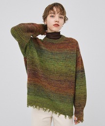 PUBLIC TOKYO | ブライトメランジオーバーサイズニット(ニット/セーター)