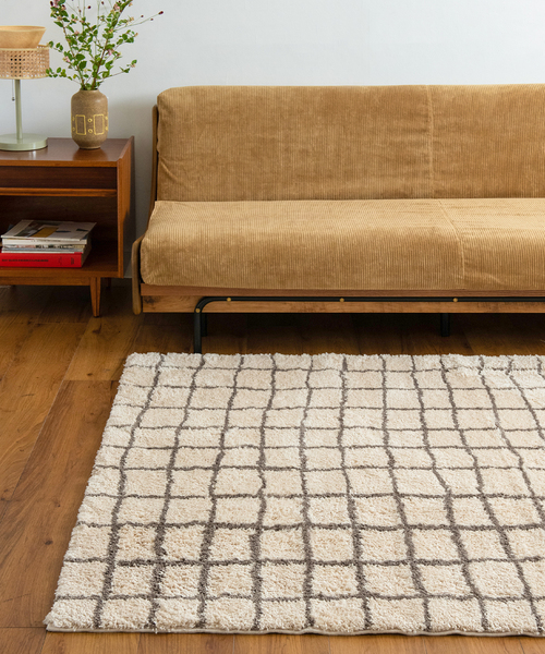 セール】GRID RUG 200x200 グリッド ラグ（ラグ/マット）｜journal