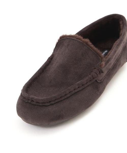 NATURAL BEAUTY BASIC（ナチュラルビューティーベーシック）の「ボアモカシン（モカシン/デッキシューズ・レディース・ベージュ/ブラック/グレー系その他・LARGE/MEDIUM/SMALL）」の8枚目の写真