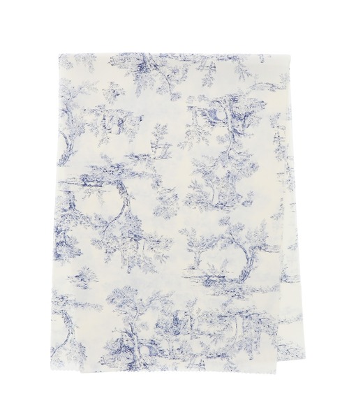 kimonomachi（キモノマチ）の「柄帯揚げ 洗える おびあげ カジュアル 日本製　アイボリー　ブラック×ホワイト　モスグリーン　ネイビー　ワインレッド（和装小物・レディース・ネイビー/ブラック×ホワイト/アイボリー/ワインレッド/モスグリーン・ONE SIZE）」の2枚目の写真