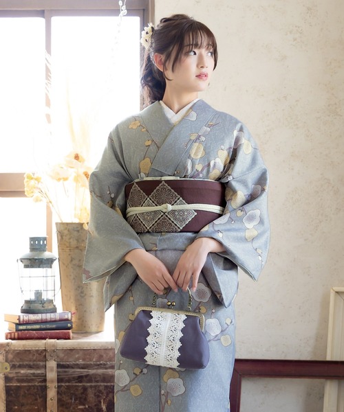 kimonomachi（キモノマチ）の「柄帯揚げ 洗える おびあげ カジュアル 日本製　アイボリー　ブラック×ホワイト　モスグリーン　ネイビー　ワインレッド（和装小物・レディース・ネイビー/ブラック×ホワイト/アイボリー/ワインレッド/モスグリーン・ONE SIZE）」の22枚目の写真