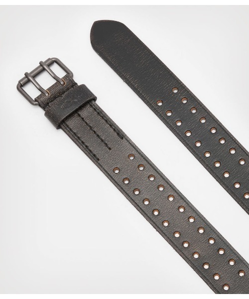ALLSAINTS（オールセインツ）の「MARTY DISTRESSED LEATHER BELT | MARTY DISTRESSED レザー ベルト（ベルト・メンズ・ブラック・32/30/34）」の3枚目の写真