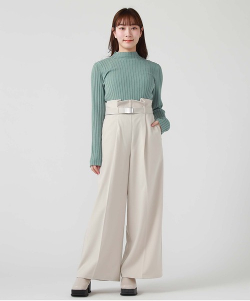 archives(アルシーヴ)の「ガチャベルト付きワイドパンツ(その他パンツ・レディース・ブラック/アイボリー/モカ・MEDIUM)」の22枚目の写真