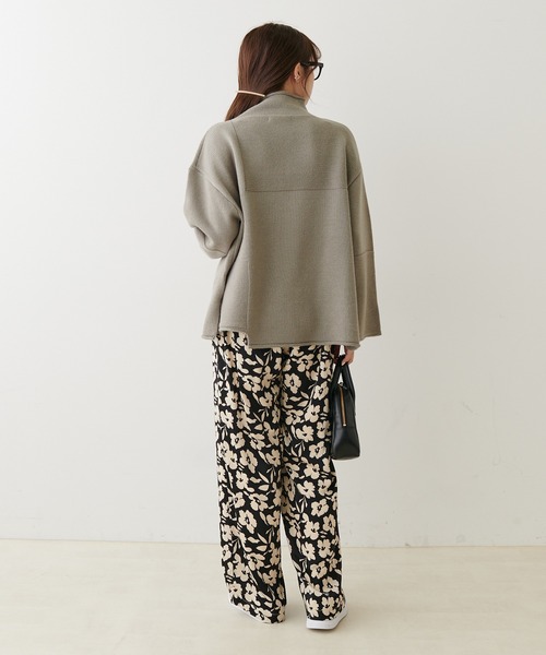 PUAL CE CIN(ピュアルセシン)の「【Du noir】パッチワーク風ハイネックニットプルオーバー(ニット/セーター・レディース・グレー/アイボリー/ブラック・FREE)」の19枚目の写真