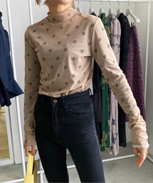 Ameri | UND AMERI MONOGRAM TULLE TOP(Tシャツ/カットソー)