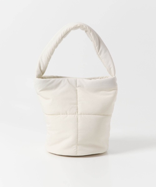 SENSE OF PLACE by URBAN RESEARCH（センスオブプレイスバイアーバンリサーチ）の「パフミニハンドルバッグ（ハンドバッグ・レディース・グリーン/アイボリー/ブラック・ONE）」の14枚目の写真