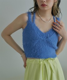 miette | ﾀﾞﾌﾞﾙｽﾄﾗｯﾌﾟｼｬｷﾞｰﾆｯﾄﾋﾞｽﾁｪ(ニット/セーター)